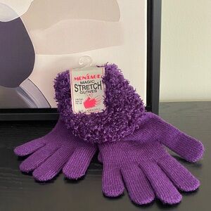 Vintage 90’s Purple Magic Stretch Gloves